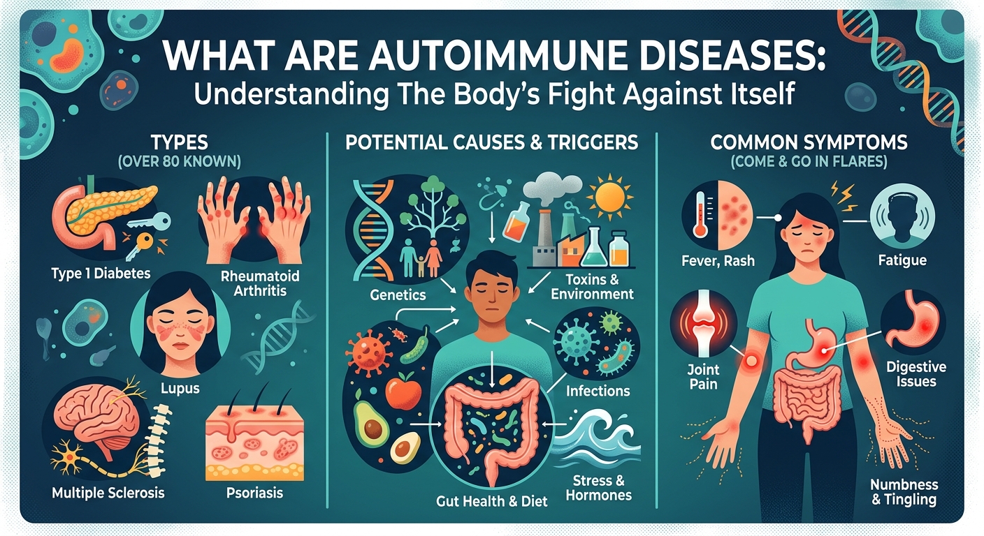 What Are Autoimmune Diseases: Types, Causes, and Symptoms